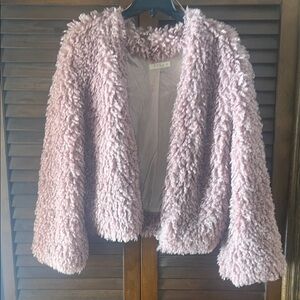 Blush/Rose Faux Fur Coat